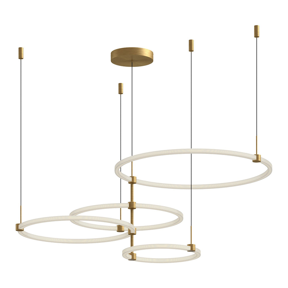 Kuzco Canada - LED Chandelier - Bruni - Brushed Gold- Union Lighting Luminaires Decor