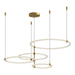 Kuzco Canada - LED Chandelier - Bruni - Brushed Gold- Union Lighting Luminaires Decor