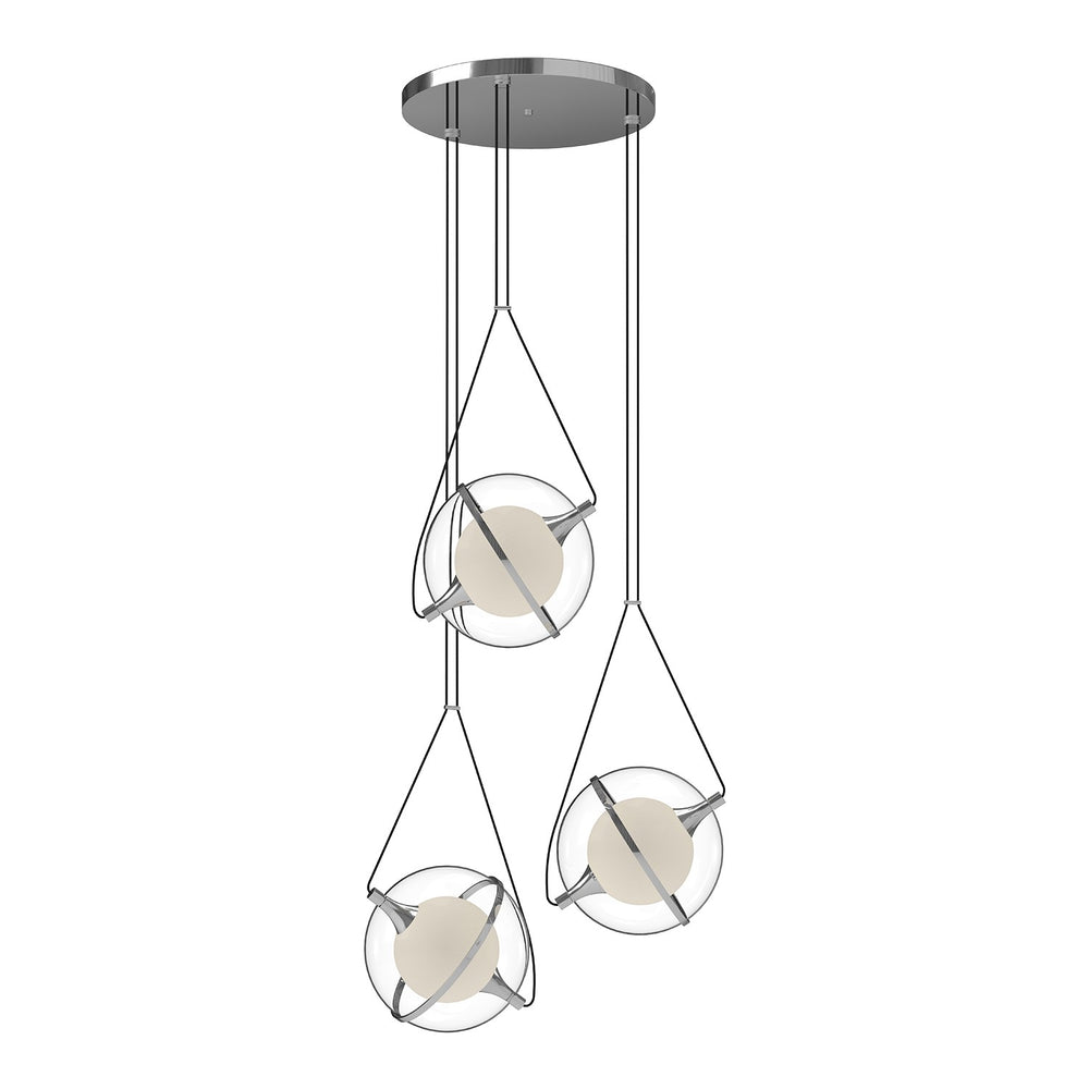 Kuzco Canada - LED Chandelier - Aries - Chrome- Union Lighting Luminaires Decor