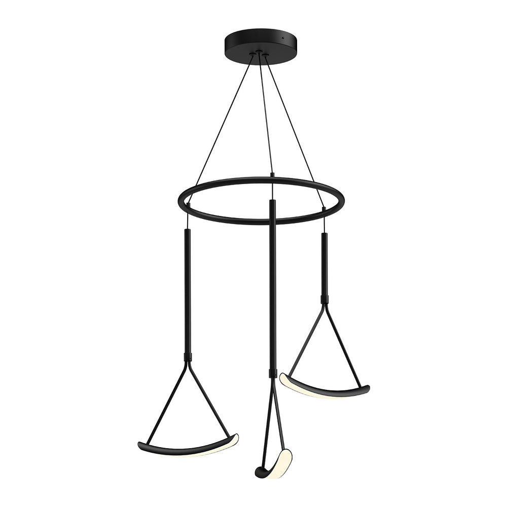 Kuzco Canada - LED Chandelier - Mobil - Black- Union Lighting Luminaires Decor