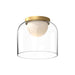 Kuzco Canada - LED Flush Mount - Cedar - Brushed Gold/Clear- Union Lighting Luminaires Decor