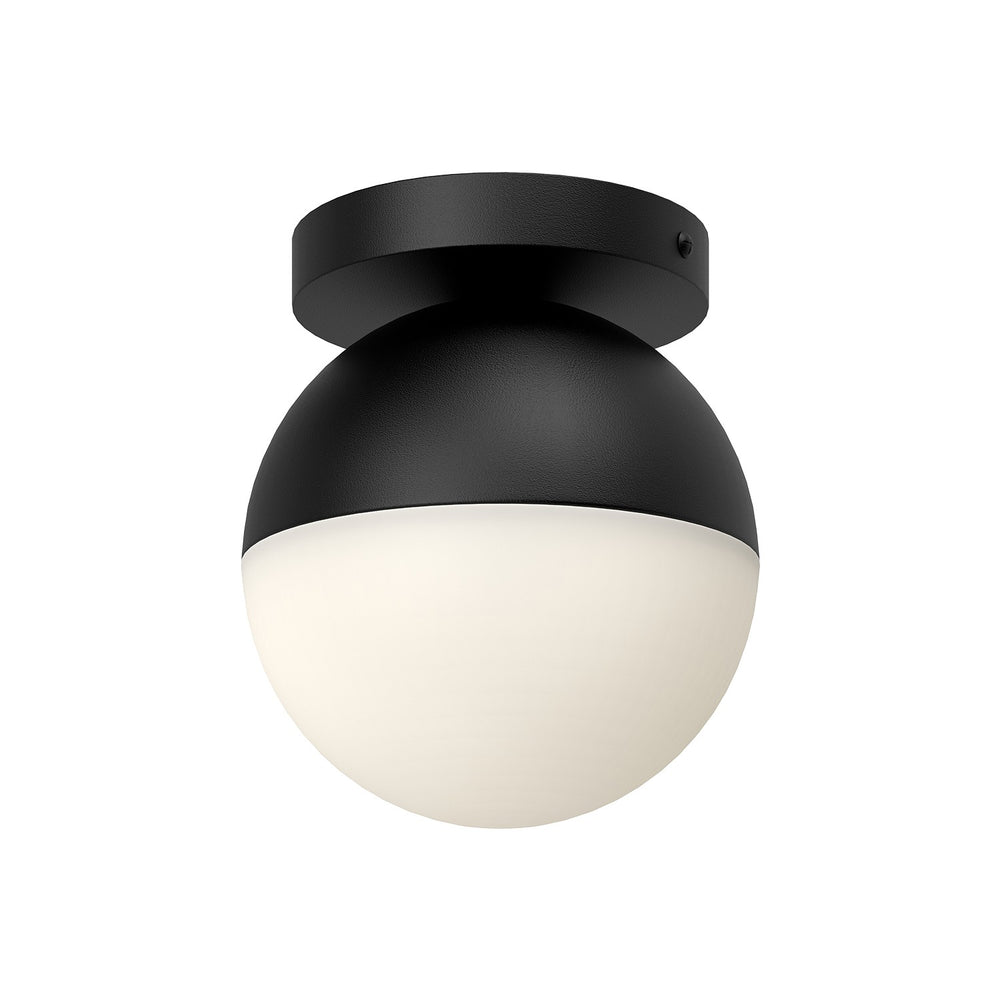 Kuzco Canada - One Light Flush Mount - Monae - Black/Opal Glass- Union Lighting Luminaires Decor