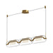 Kuzco Canada - LED Linear Pendant - Hilo - Brushed Gold- Union Lighting Luminaires Decor