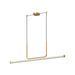 Kuzco Canada - LED Linear Pendant - Vesper - Brushed Gold- Union Lighting Luminaires Decor