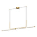 Kuzco Canada - LED Linear Pendant - Vesper - Brushed Gold- Union Lighting Luminaires Decor