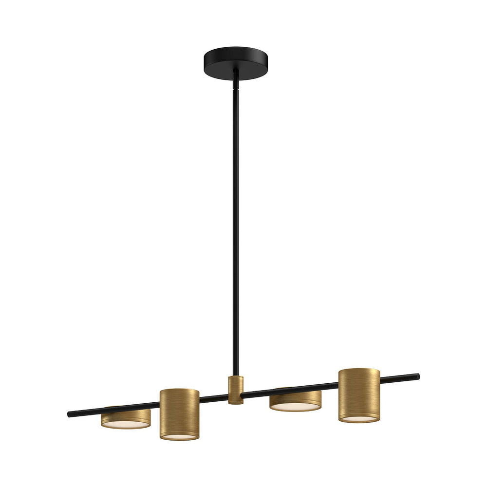 Kuzco Canada - LED Linear Pendant - Jayden - Black/Brushed Gold- Union Lighting Luminaires Decor