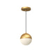 Kuzco Canada - LED Pendant - Monae - Brushed Gold- Union Lighting Luminaires Decor