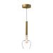 Kuzco Canada - LED Pendant - Rise - Brushed Gold/Clear- Union Lighting Luminaires Decor