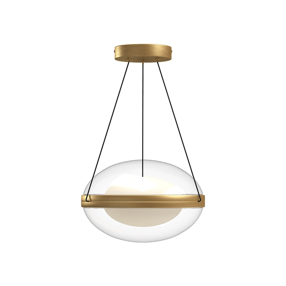 Kuzco Canada - LED Pendant - Virgo - Brushed Gold/Opal Glass- Union Lighting Luminaires Decor