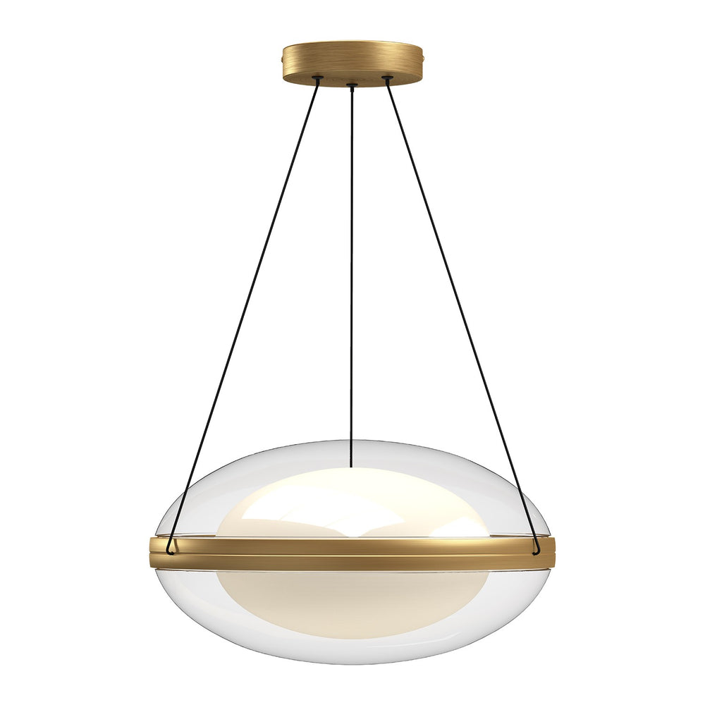 Kuzco Canada - LED Pendant - Virgo - Brushed Gold/Opal Glass- Union Lighting Luminaires Decor