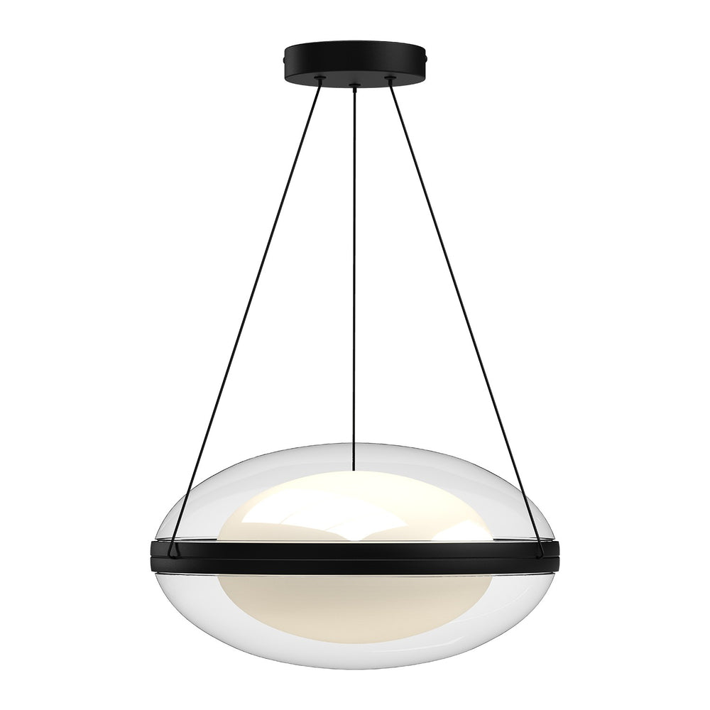 Kuzco Canada - LED Pendant - Virgo - Black/Opal Glass- Union Lighting Luminaires Decor