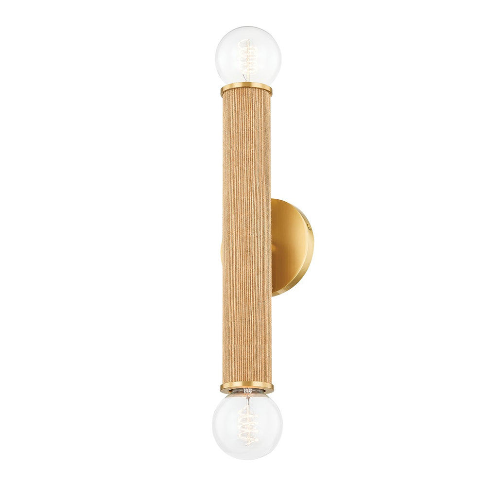 Mitzi Canada - Two Light Wall Sconce - Amabella - Aged Brass- Union Lighting Luminaires Decor