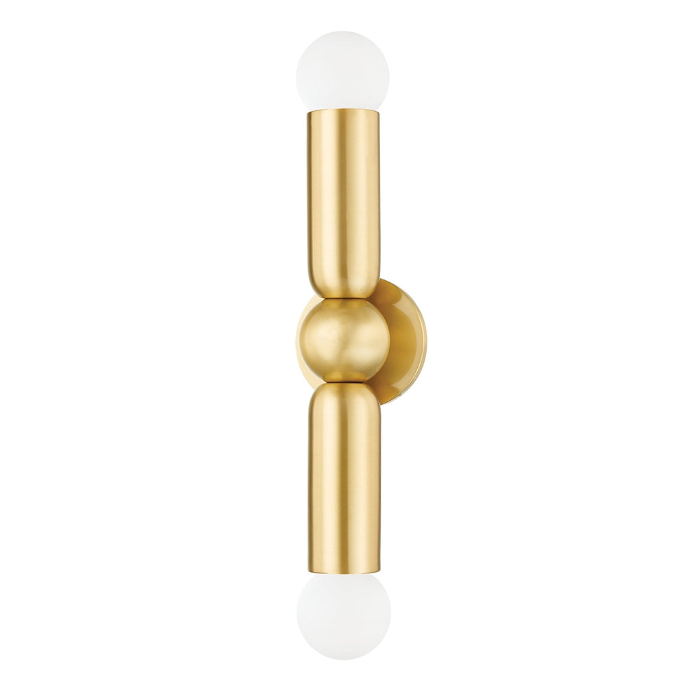 Mitzi Canada - Two Light Wall Sconce - Lolly - Aged Brass- Union Lighting Luminaires Decor
