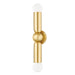 Mitzi Canada - Two Light Wall Sconce - Lolly - Aged Brass- Union Lighting Luminaires Decor