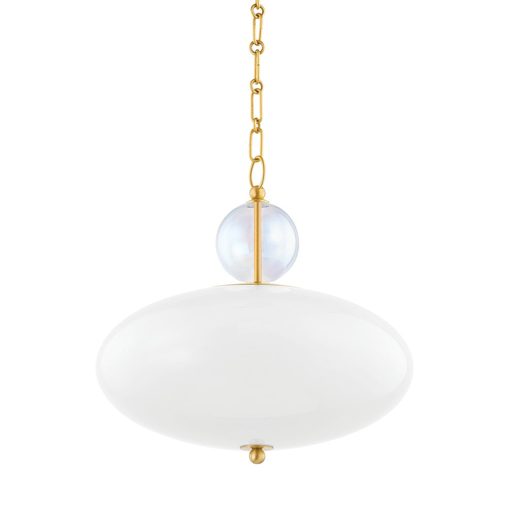 Mitzi Canada - One Light Pendant - Viviana - Aged Brass- Union Lighting Luminaires Decor