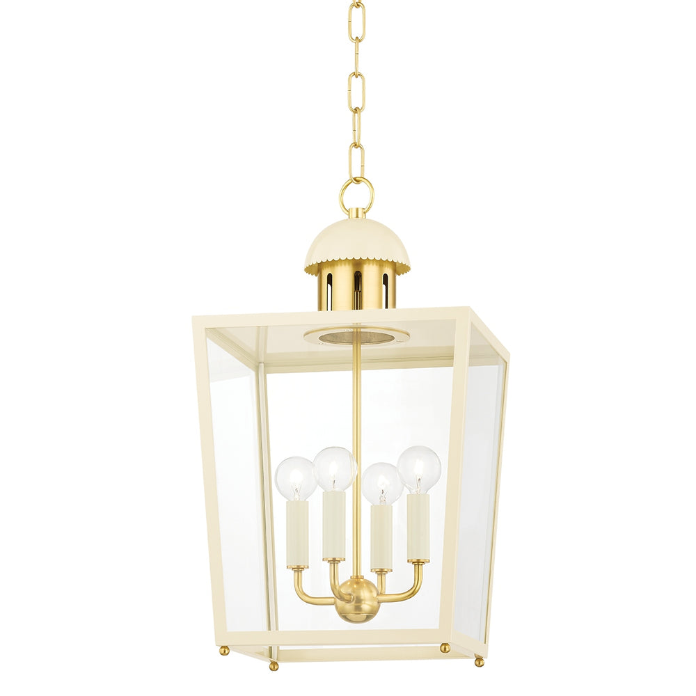 Mitzi Canada - Four Light Lantern - June - Aged Brass- Union Lighting Luminaires Decor