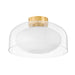 Mitzi Canada - One Light Flush Mount - Giovanna - Aged Brass- Union Lighting Luminaires Decor
