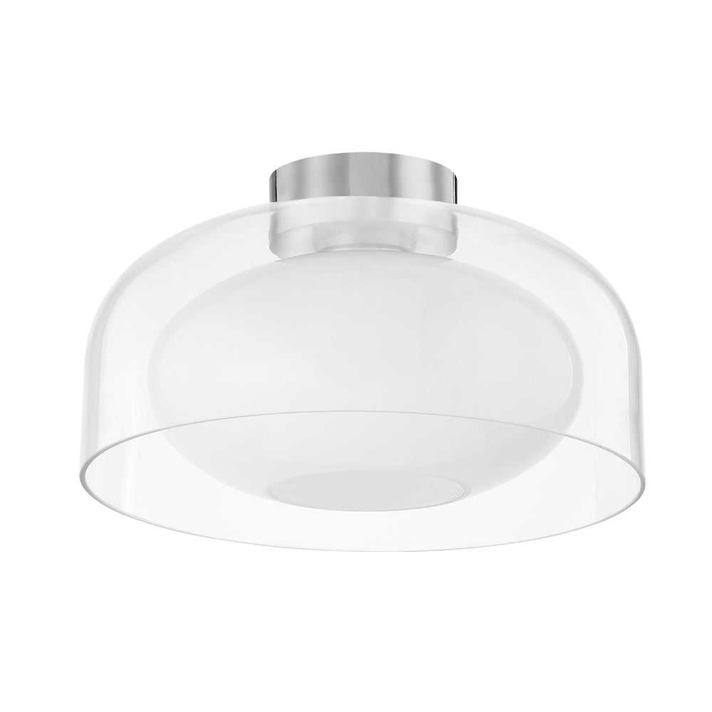 Mitzi Canada - One Light Flush Mount - Giovanna - Polished Nickel- Union Lighting Luminaires Decor