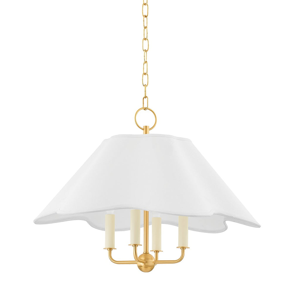 Mitzi Canada - Four Light Pendant - Rosanna - Aged Brass- Union Lighting Luminaires Decor