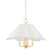 Mitzi Canada - Four Light Pendant - Rosanna - Aged Brass- Union Lighting Luminaires Decor