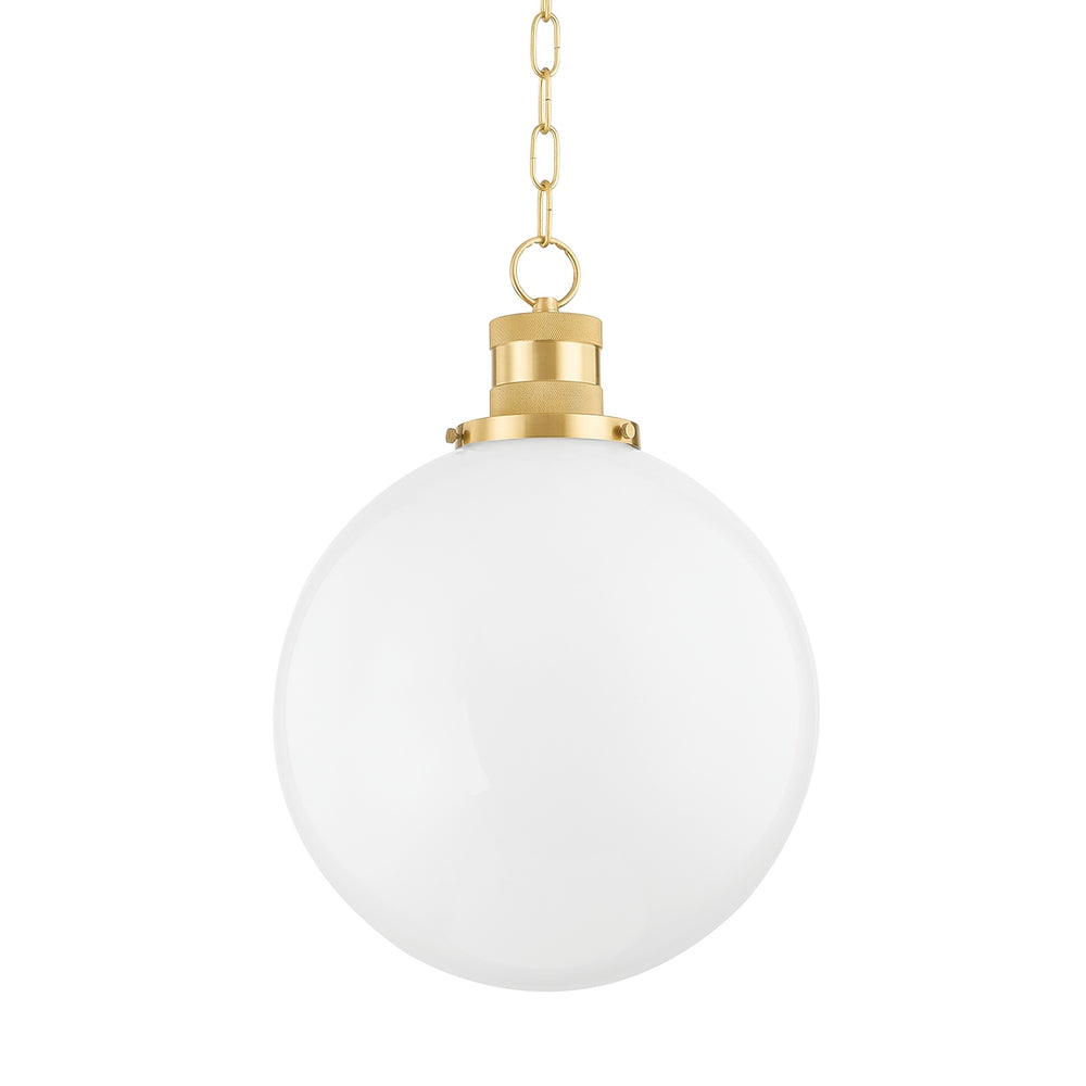 Mitzi Canada - One Light Pendant - Beverly - Aged Brass- Union Lighting Luminaires Decor
