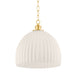 Mitzi Canada - One Light Pendant - Hillary - Aged Brass- Union Lighting Luminaires Decor