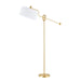 Mitzi Canada - One Light Floor Lamp - Libby - Aged Brass- Union Lighting Luminaires Decor