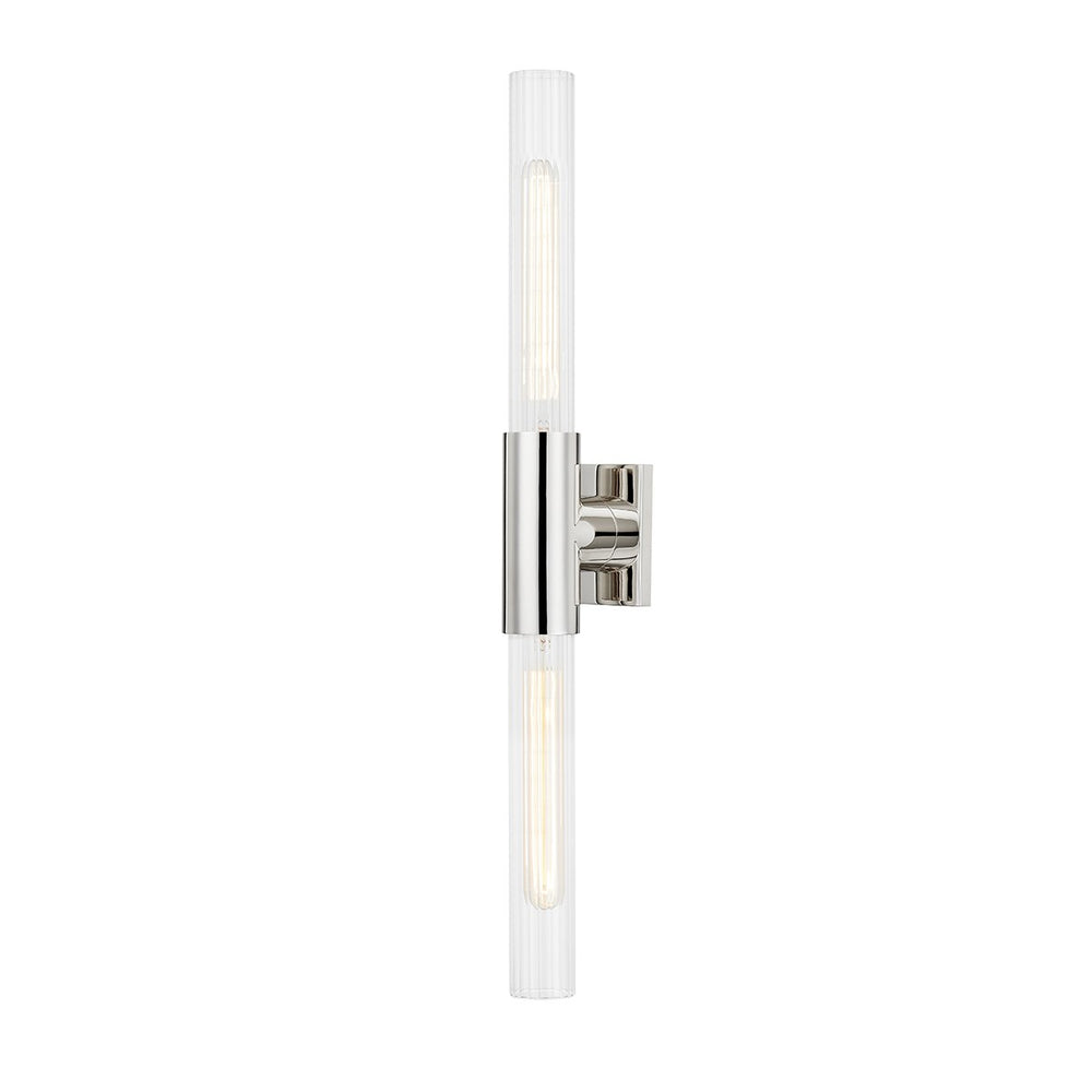 Hudson Valley Canada - Two Light Wall Sconce - Asher - Polished Nickel- Union Lighting Luminaires Decor
