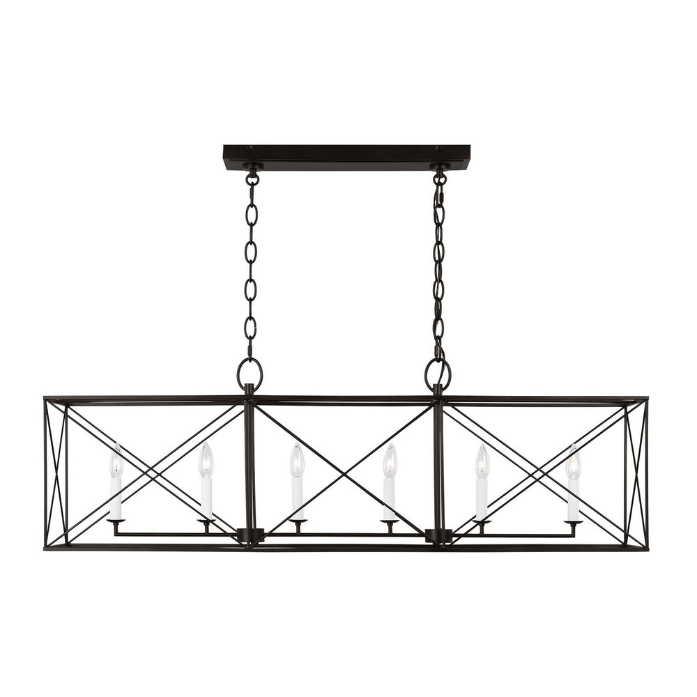 Visual Comfort Studio Canada - Six Light Chandelier - Beatrix - Aged Iron- Union Lighting Luminaires Decor