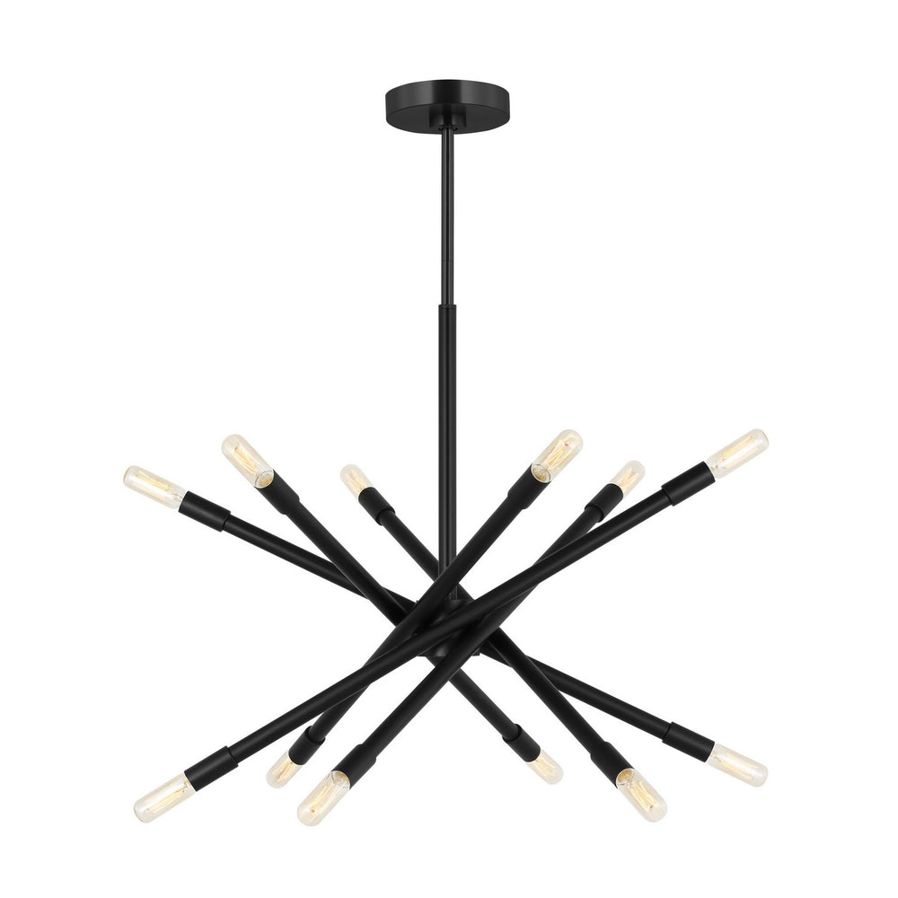 Visual Comfort Studio Canada - 12 Light Chandelier - Eastyn - Midnight Black- Union Lighting Luminaires Decor
