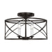 Visual Comfort Studio Canada - Four Light Semi-Flush Mount - Beatrix - Aged Iron- Union Lighting Luminaires Decor