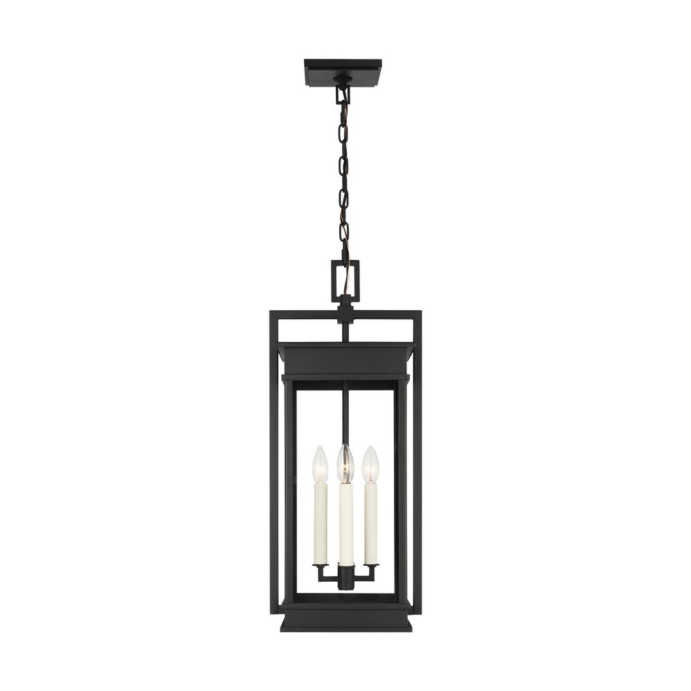 Visual Comfort Studio Canada - Four Light Outdoor Pendant - Cupertino - Textured Black- Union Lighting Luminaires Decor