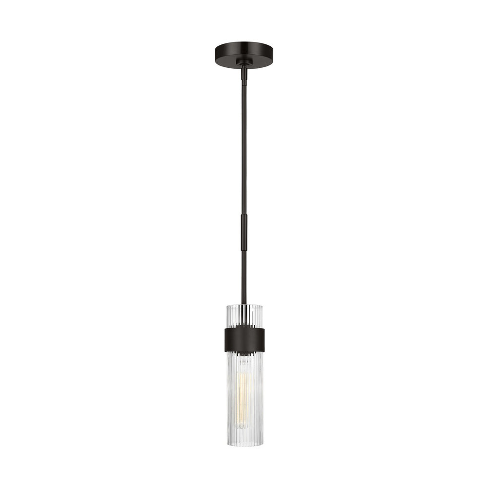 Visual Comfort Studio Canada - One Light Pendant - Geneva - Aged Iron- Union Lighting Luminaires Decor