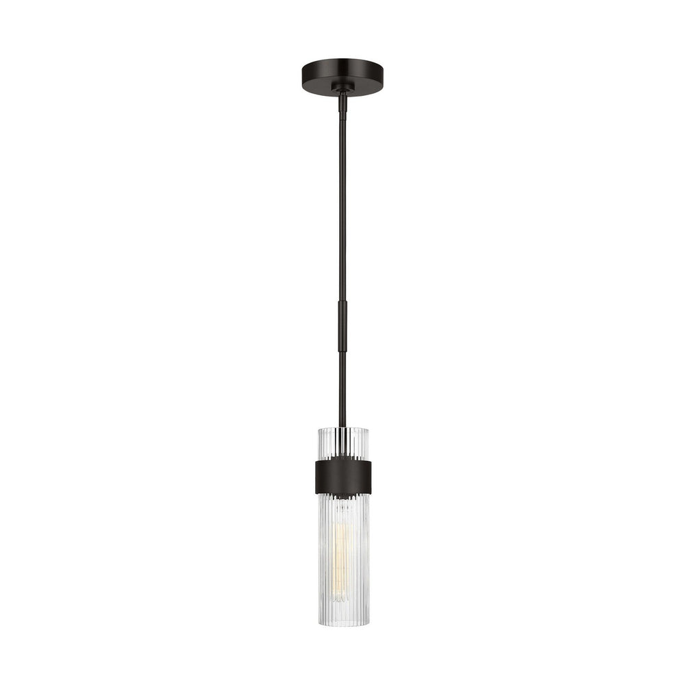 Visual Comfort Studio Canada - One Light Pendant - Geneva - Aged Iron- Union Lighting Luminaires Decor