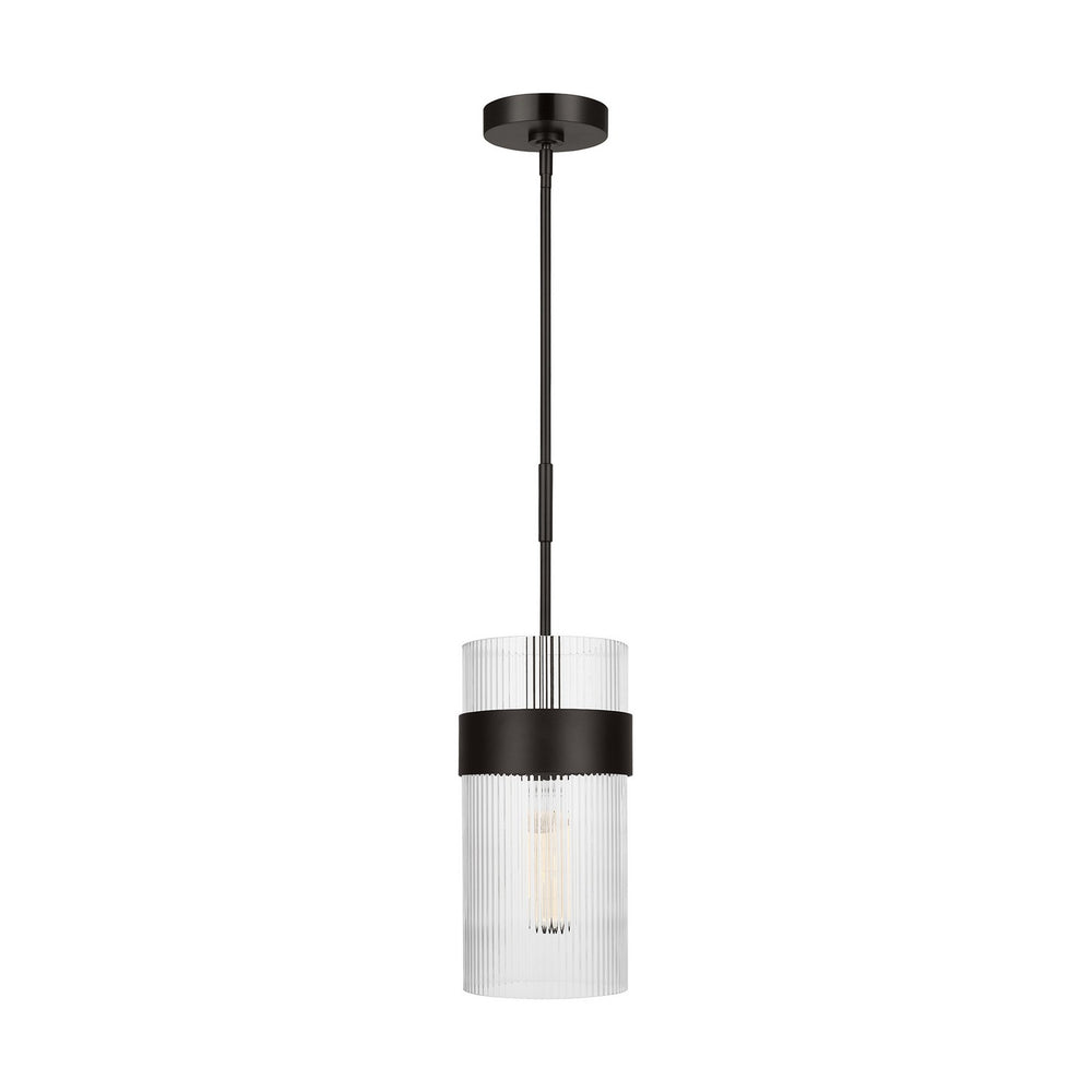 Visual Comfort Studio Canada - One Light Pendant - Geneva - Aged Iron- Union Lighting Luminaires Decor