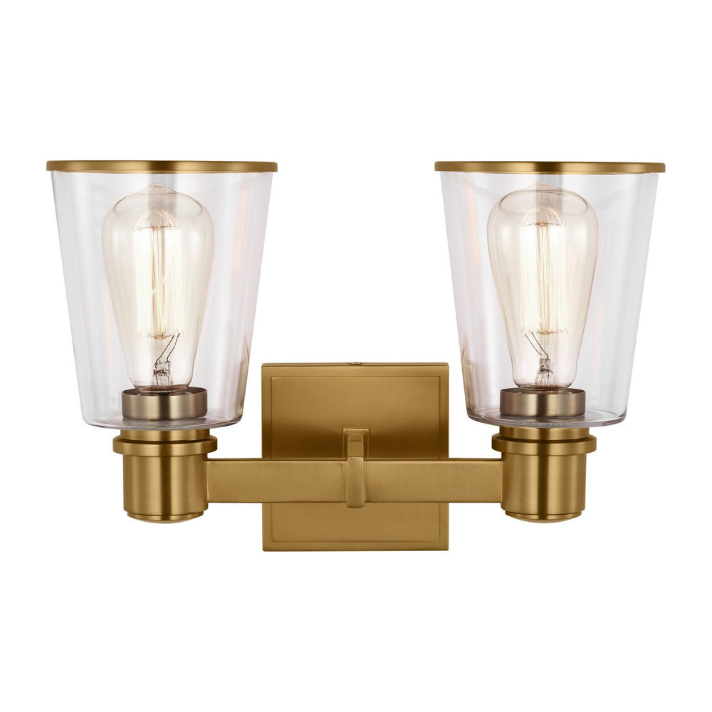 Visual Comfort Studio Canada - Two Light Bath Vanity - Alessa - Burnished Brass- Union Lighting Luminaires Decor