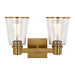Visual Comfort Studio Canada - Two Light Bath Vanity - Alessa - Burnished Brass- Union Lighting Luminaires Decor