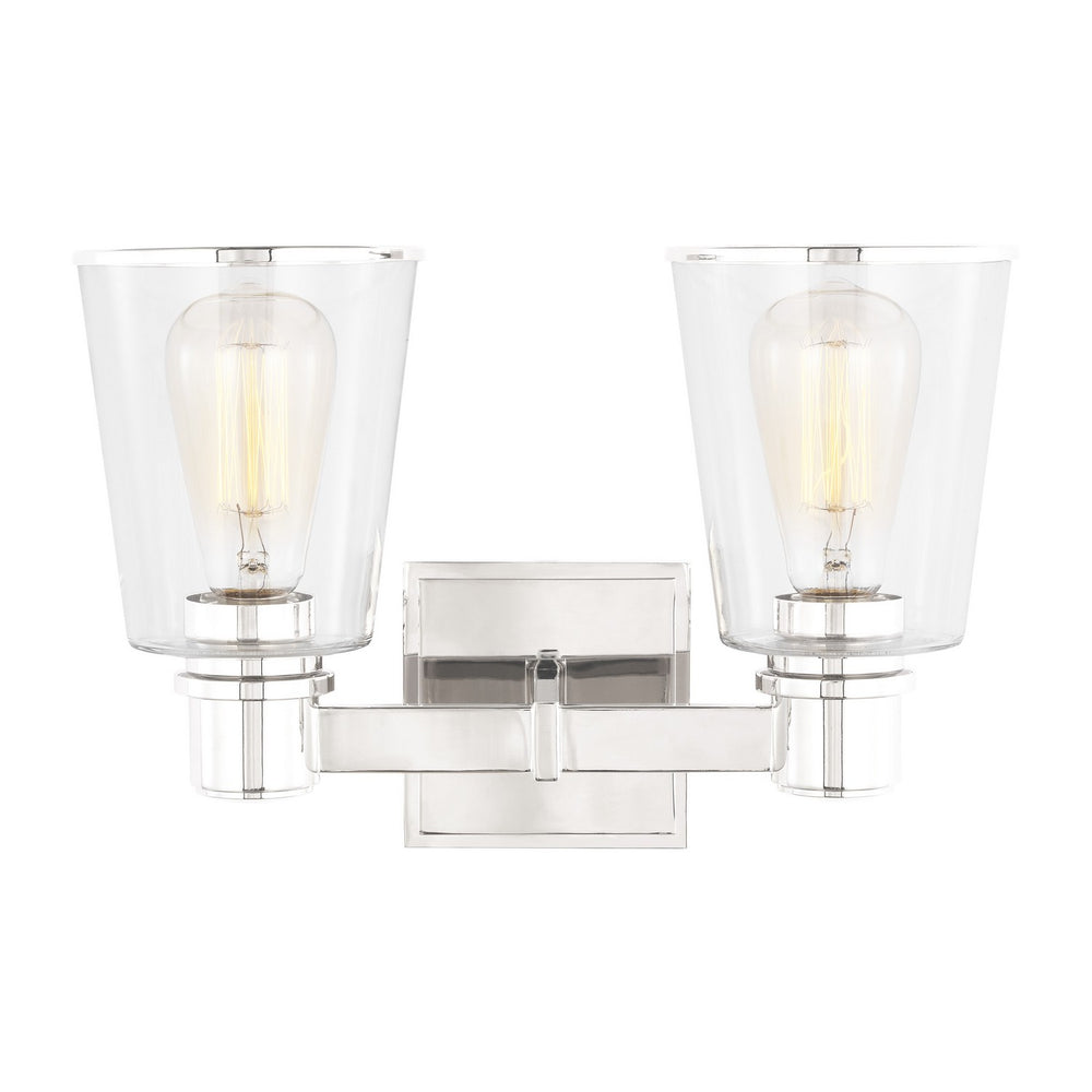 Visual Comfort Studio Canada - Two Light Bath Vanity - Alessa - Polished Nickel- Union Lighting Luminaires Decor