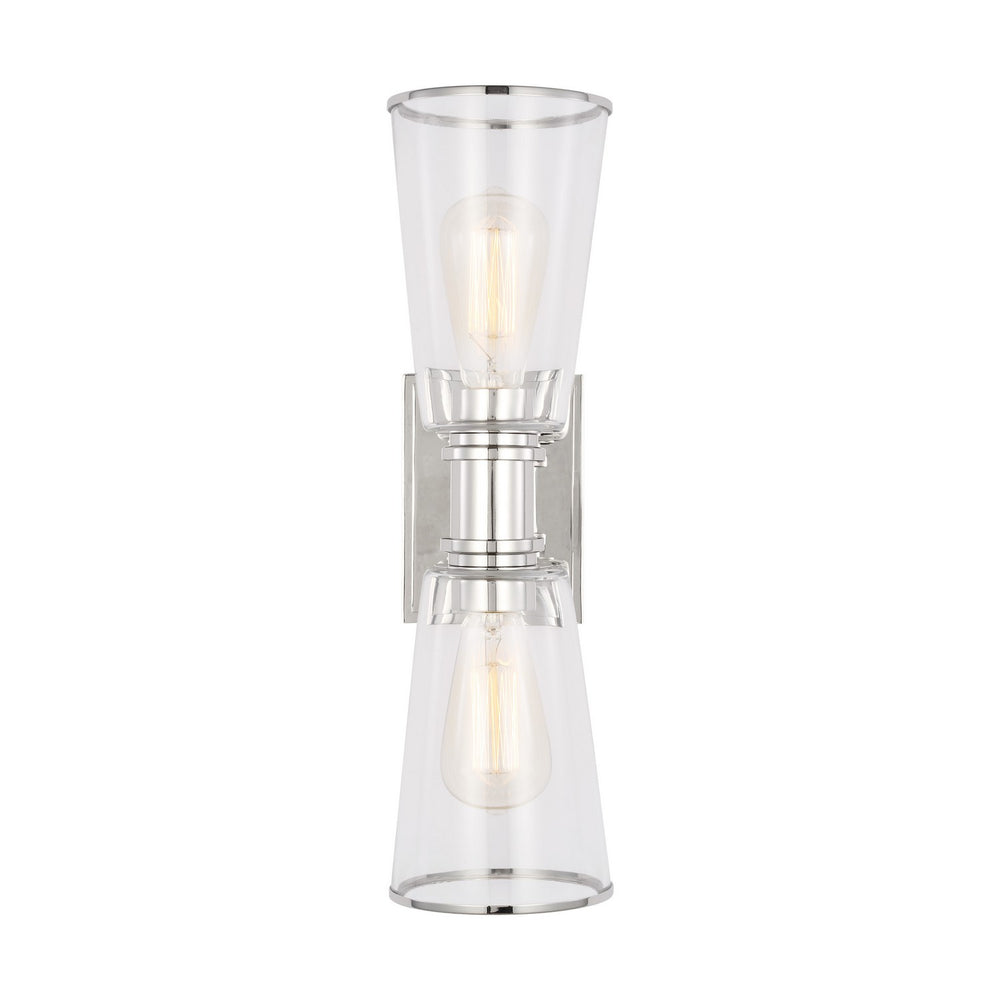 Visual Comfort Studio Canada - Two Light Bath Vanity - Alessa - Polished Nickel- Union Lighting Luminaires Decor