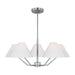Visual Comfort Studio Canada - Five Light Chandelier - Burke - Brushed Steel- Union Lighting Luminaires Decor