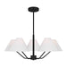 Visual Comfort Studio Canada - Five Light Chandelier - Burke - Midnight Black- Union Lighting Luminaires Decor
