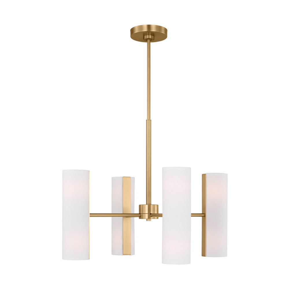 Visual Comfort Studio Canada - Eight Light Chandelier - Capalino - Satin Brass- Union Lighting Luminaires Decor