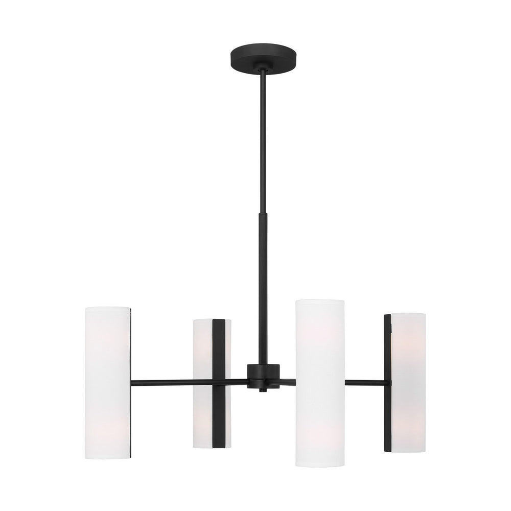 Visual Comfort Studio Canada - Eight Light Chandelier - Capalino - Midnight Black- Union Lighting Luminaires Decor