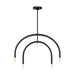 Visual Comfort Studio Canada - Four Light Chandelier - Hadden - Midnight Black- Union Lighting Luminaires Decor