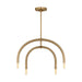 Visual Comfort Studio Canada - Four Light Chandelier - Hadden - Satin Brass- Union Lighting Luminaires Decor