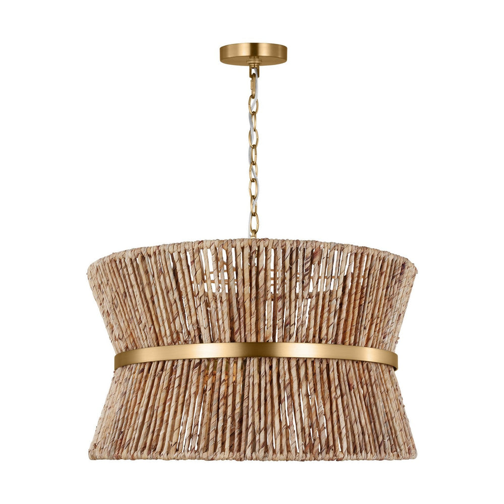 Visual Comfort Studio Canada - Three Light Pendant - Thurlo - Satin Brass- Union Lighting Luminaires Decor