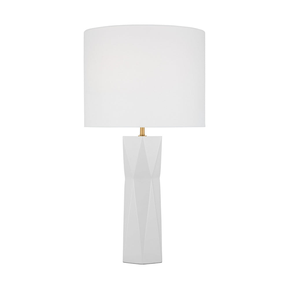 Visual Comfort Studio Canada - One Light Table Lamp - Fernwood - Gloss White- Union Lighting Luminaires Decor
