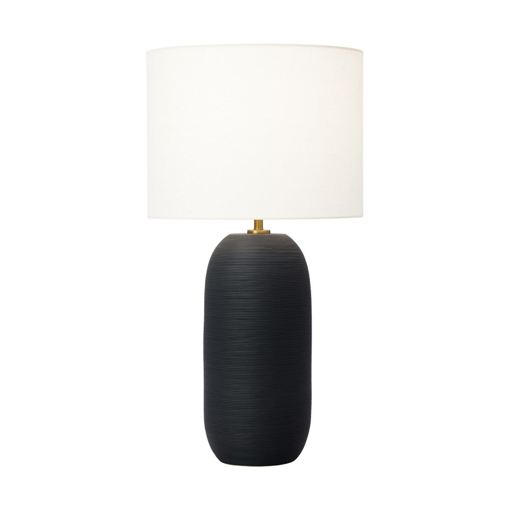 Visual Comfort Studio Canada - One Light Table Lamp - Fanny - Rough Black Ceramic- Union Lighting Luminaires Decor