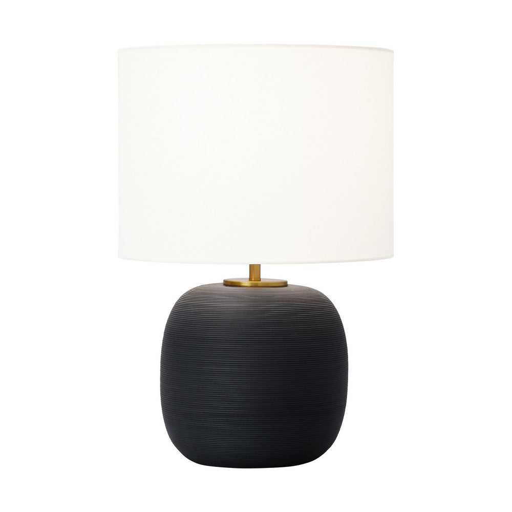 Visual Comfort Studio Canada - One Light Table Lamp - Fanny - Rough Black Ceramic- Union Lighting Luminaires Decor