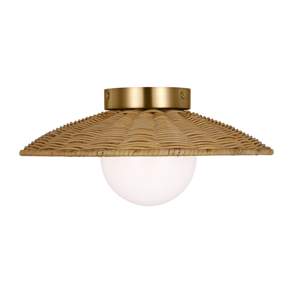 Visual Comfort Studio Canada - One Light Flush Mount - Mari - Burnished Brass- Union Lighting Luminaires Decor